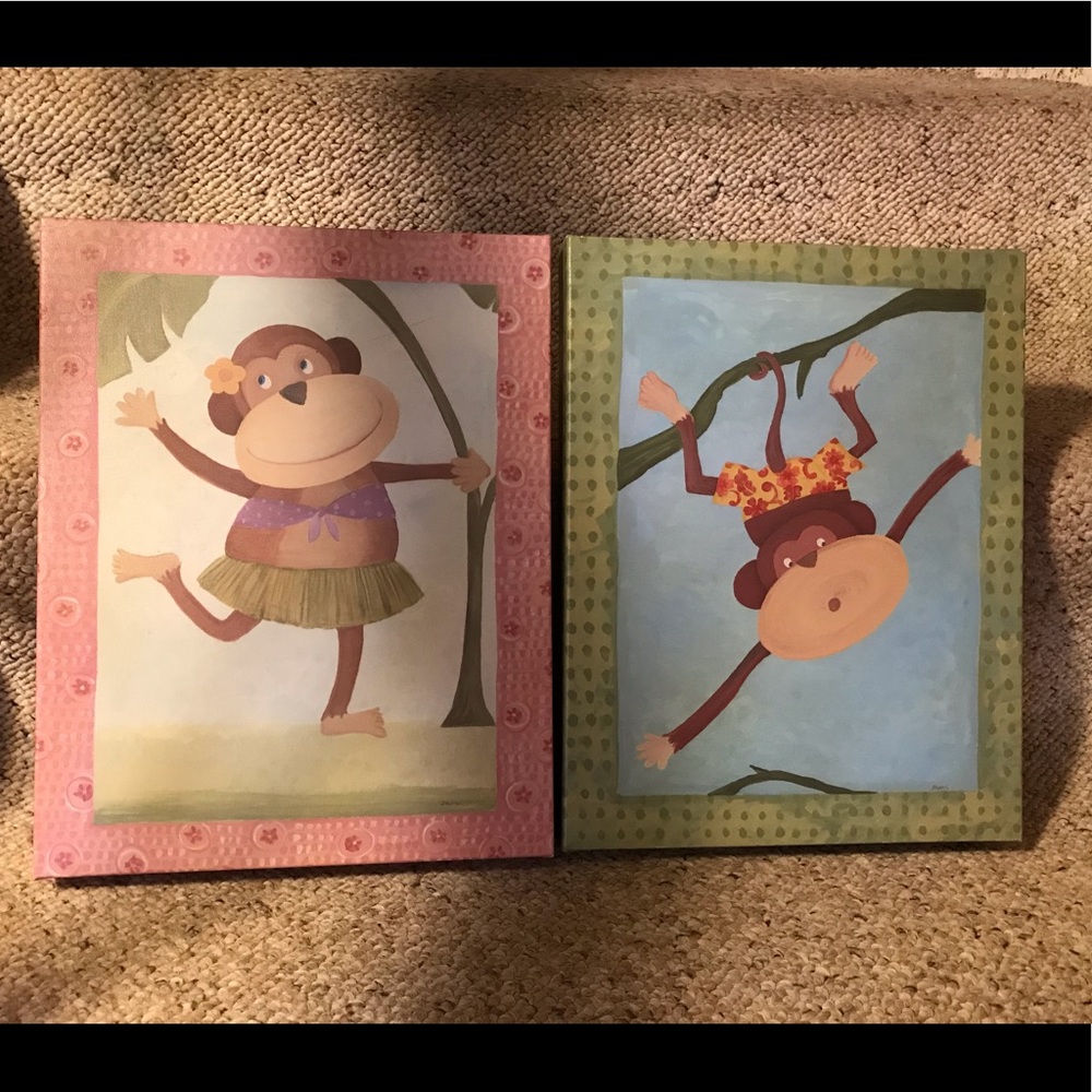 Wall Art: Sapna Monkey Art on Canvas